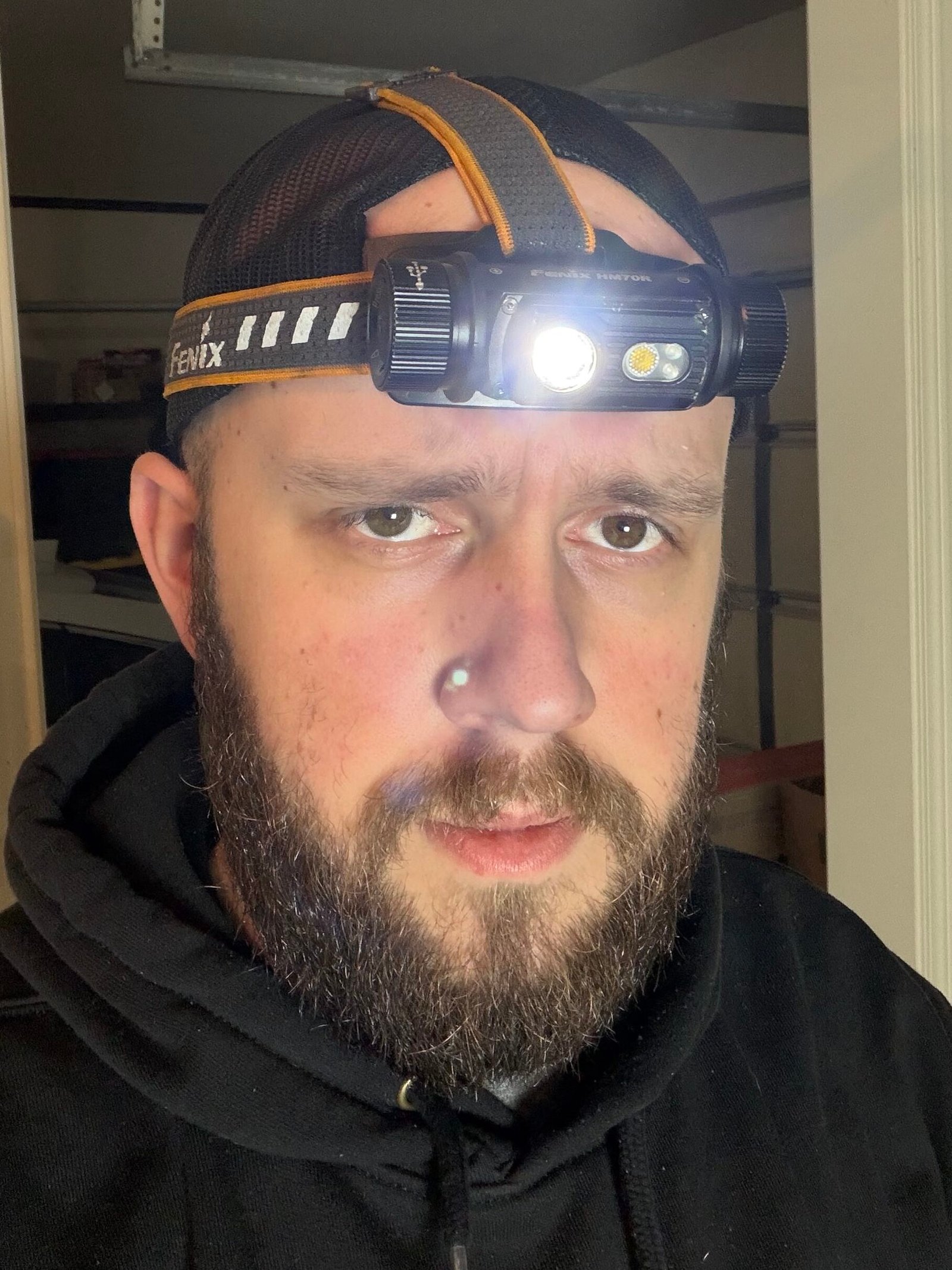 photo of author wearing fenix hm70t